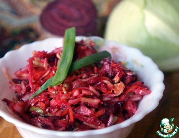 Салат из овощей и яблока «Рубиновый» Салат из овощей и яблока «Рубиновый»