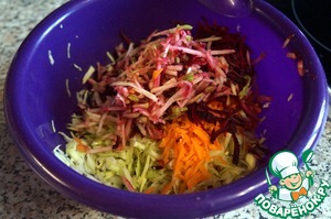 Салат из овощей и яблока «Рубиновый» Салат из овощей и яблока «Рубиновый»