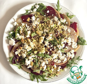 Салат из свеклы и карамелизированной груши Салат из свеклы и карамелизированной груши