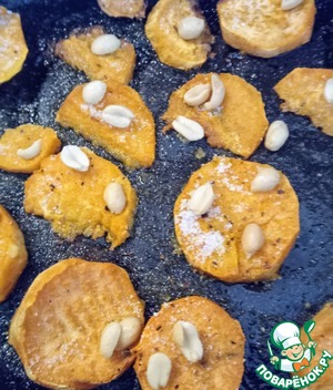 Салат из запечённого батата и арахиса