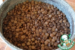 Салат из зелёной чечевицы Салат из зелёной чечевицы