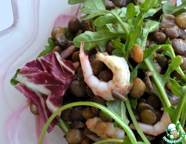 Салат из зелёной чечевицы Салат из зелёной чечевицы