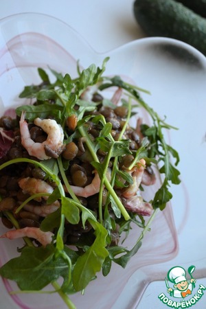 Салат из зелёной чечевицы Салат из зелёной чечевицы