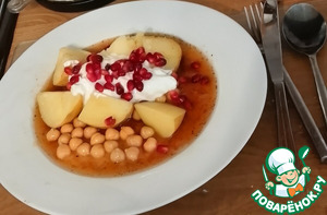 Салат "Картофельный чаат" с йогуртом