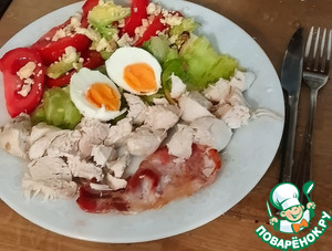 Салат Кобб. Аутентичный Салат Кобб. Аутентичный