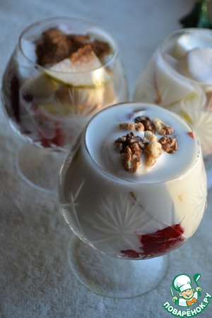 Салат-коктейль "Морозный рассвет"