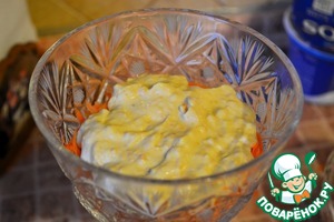 Салат "Лакомка" с йогуртовым кремом Салат "Лакомка" с йогуртовым кремом