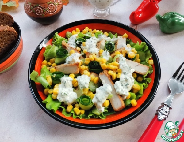 Салат "Лютики-цветочки" Салат "Лютики-цветочки"