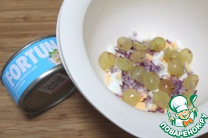 Салат "Праздничное настроение", порционная подача Салат "Праздничное настроение", порционная подача