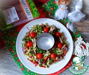 Салат "Рождественский венок" Салат "Рождественский венок"