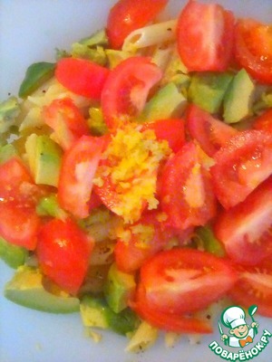 Салат с авокадо и анчоусами Салат с авокадо и анчоусами