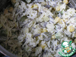 Салат с диким рисом и авокадо Салат с диким рисом и авокадо