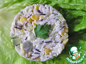 Салат с диким рисом и авокадо Салат с диким рисом и авокадо