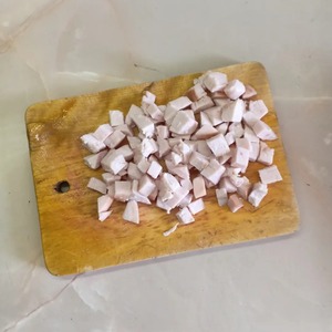 Салат с фасолью, грибами и курицей Салат с фасолью, грибами и курицей