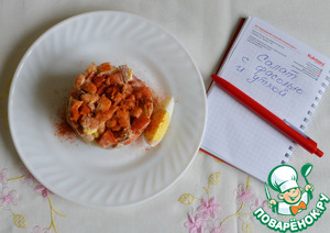 Салат с фасолью и уткой