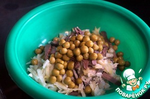 Салат с говяжьим сердцем и маринованными овощами Салат с говяжьим сердцем и маринованными овощами