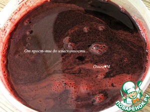 Салат с грушей и свекольным желе Салат с грушей и свекольным желе