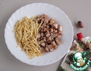 Салат с индейкой