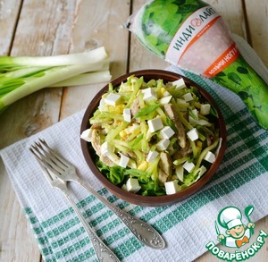 Салат с индейкой "Хоритаки"