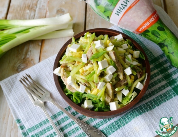 Салат с индейкой "Хоритаки"