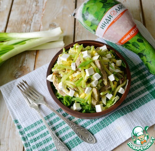 Салат с индейкой "Хоритаки"