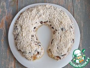 Салат с индейкой и грибами "Подкова" Салат с индейкой и грибами "Подкова"