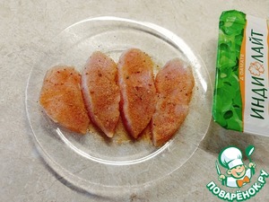 Салат с индейкой и томатной заправкой Салат с индейкой и томатной заправкой