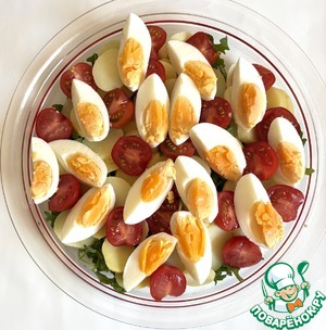 Салат с картофелем, креветками и беконом Салат с картофелем, креветками и беконом