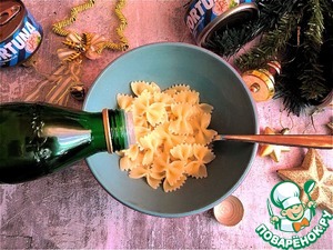 Салат с консервированным тунцом и фарфалле Салат с консервированным тунцом и фарфалле