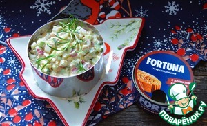 Салат с копчёным тунцом Салат с копчёным тунцом