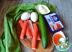 Салат с крабовыми палочками "Лёгкий" Салат с крабовыми палочками "Лёгкий"