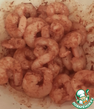 Салат с креветками и кукурузой Салат с креветками и кукурузой