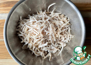 Салат с курицей и жареными баклажанами Салат с курицей и жареными баклажанами