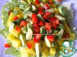 Салат с манго и авокадо Салат с манго и авокадо