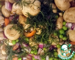 Салат с маринованными грибами Салат с маринованными грибами