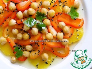 Салат с нутом и апельсином Салат с нутом и апельсином