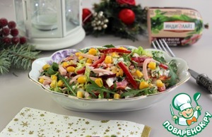 Салат с пекинской капустой и колбасой Салат с пекинской капустой и колбасой