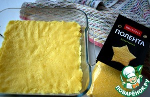 Салат с полентой и тунцом