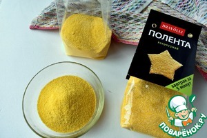 Салат с полентой и тунцом