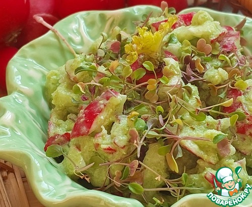 Салат с редисом и руколой "Зелёнка" Салат с редисом и руколой "Зелёнка"