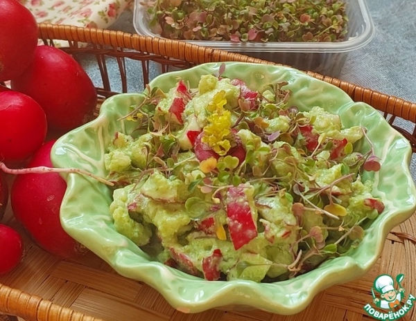 Салат с редисом и руколой "Зелёнка" Салат с редисом и руколой "Зелёнка"