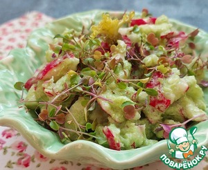Салат с редисом и руколой "Зелёнка" Салат с редисом и руколой "Зелёнка"