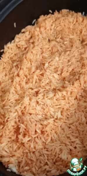 Салат с рисом, авокадо и кочудяном