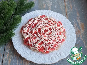 Салат с тунцом и маринованным имбирём