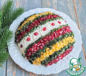 Салат с тунцом и маринованным имбирём