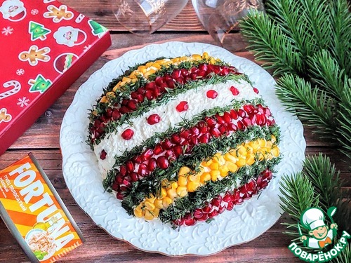 Салат с тунцом и маринованным имбирём