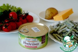 Салат с тушёнкой из индейки