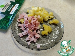 Салат с ветчиной и каперсами Салат с ветчиной и каперсами