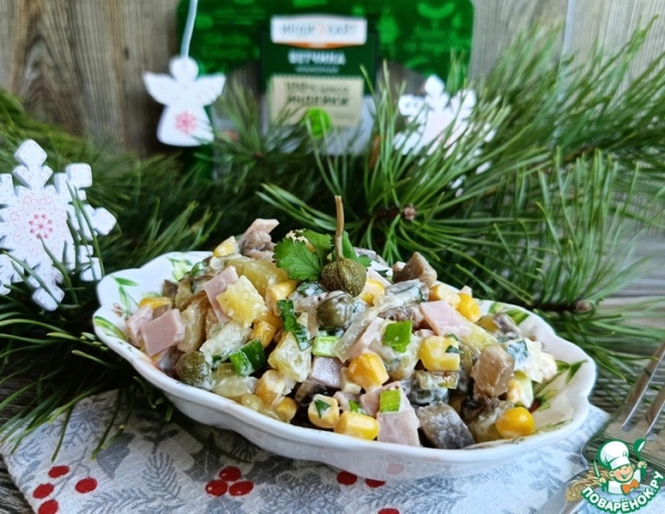 Салат с ветчиной и каперсами Салат с ветчиной и каперсами