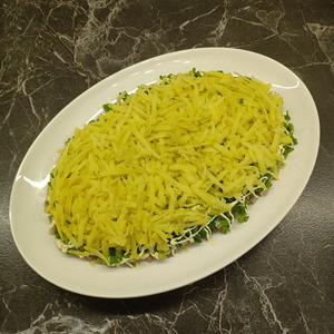 Салат &laquo;Сельдь под зеленой шубкой&raquo;